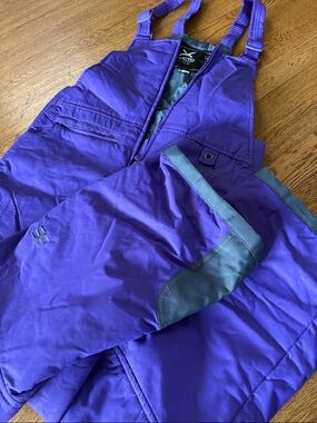 Arctix Purple Kids' Snow Bib with Elastic Straps